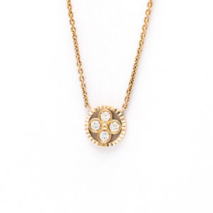 LOUIS VUITTON 18k Rose Gold Diamond Necklace